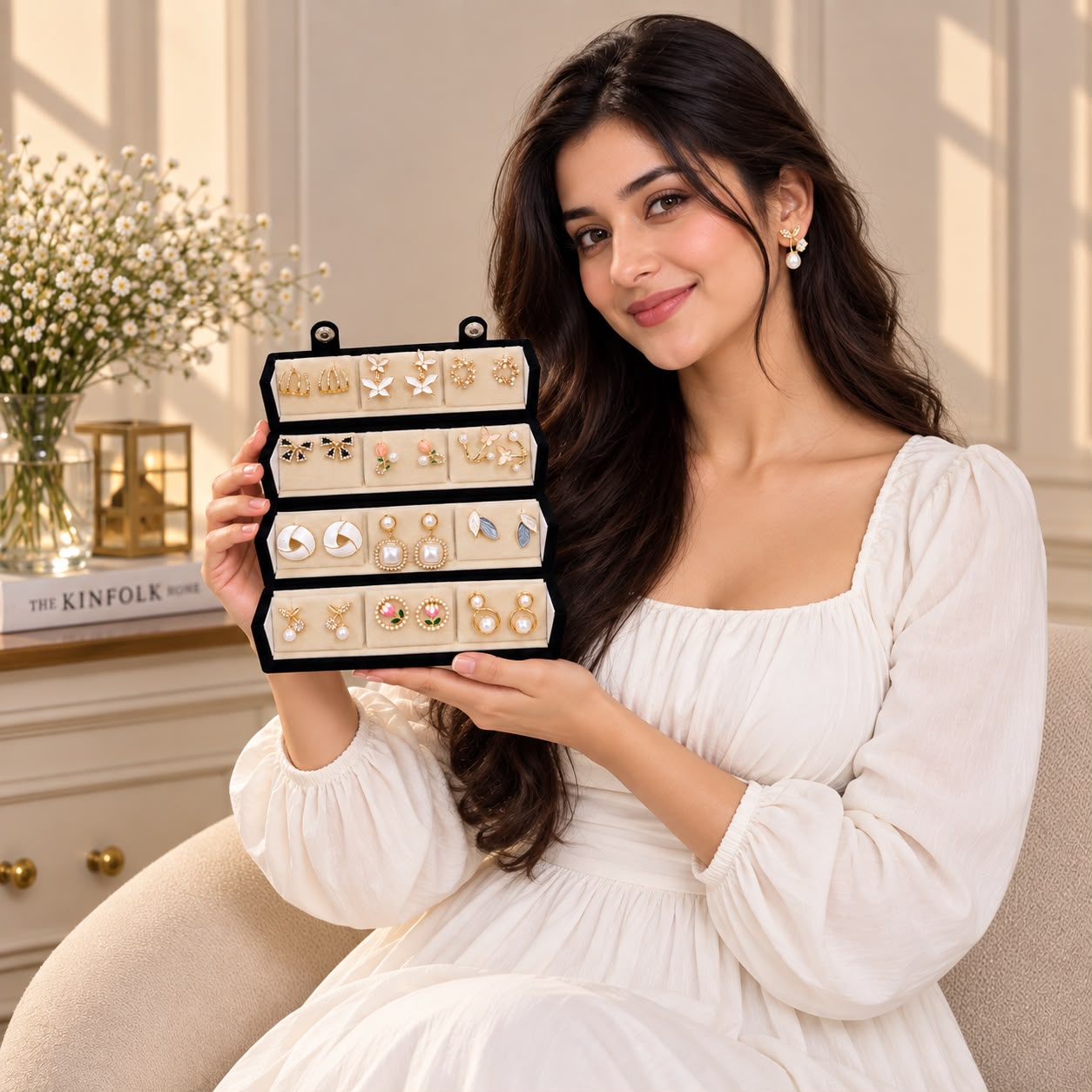 12 Pairs Earrings Set with Custom Name Box