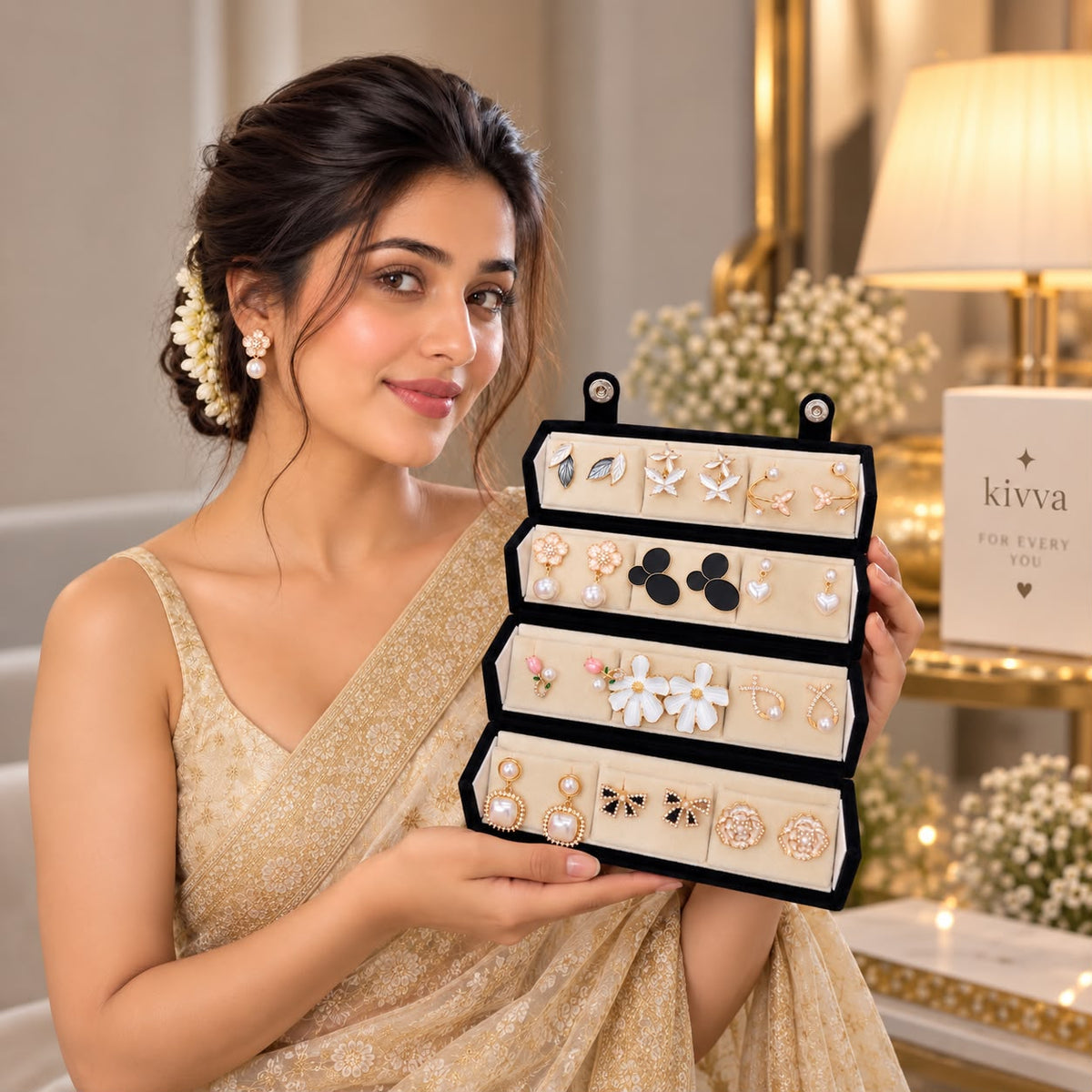 12 Pairs Earrings Set with Custom Name Box
