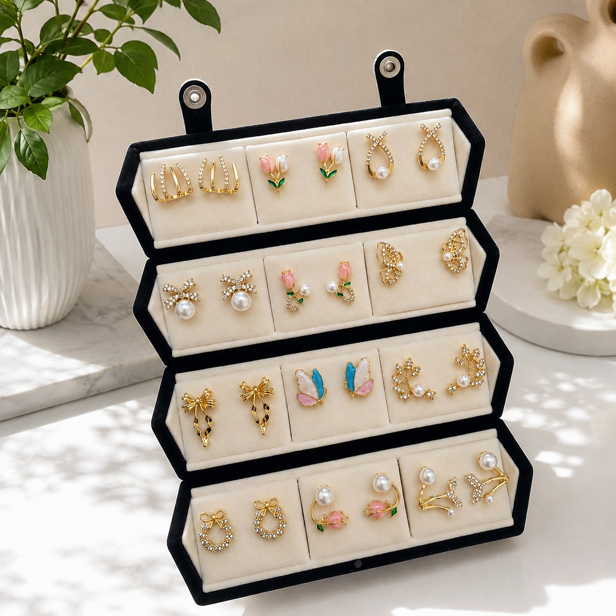 Trendy Earrings Set with Premium Box